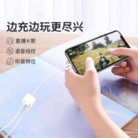 F6 Chuyển Đổi Điện Thoại Di Động Áp Dụng Máy Tính Tai Nghe Đầu Nối Một Dây P Sạc 4 Trong Bộ Chuy