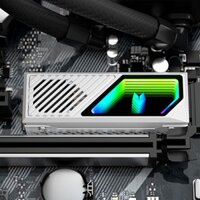 Fa M 2 2280 Tản nhiệt đĩa rắn Tản nhiệt bằng nhôm với tấm lót nhiệt quạt ARGB