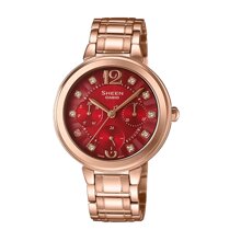 Đồng hồ nữ Casio She-3048PG - dây kim loại