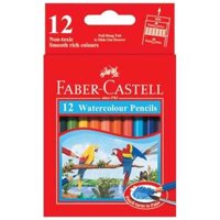 Faber-Castell-114461-Chì Màu Nước Parrot - 12 Màu Ngắn