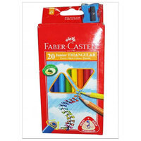 Faber-Castell-11653820-Chì Màu Junior Triangular - 20 Màu Dài  Chuốt