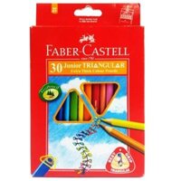 Faber-Castell-11653830-Chì Màu Junior Triangular - 30 Màu Dài  Chuốt