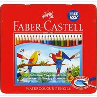Faber-Castell-Chì Màu Nước Rl Ws Parrot-24 Màu Dài Hộp Thiếc