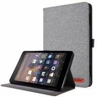 Fabric pattern PU leather case Vỏ bảo vệ for 2020 Amazon Fire HD8 Ốp lưng HD 8 Plus Bao da