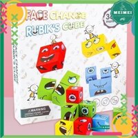 Face Change Rubik’s Cube, Đồ Chơi Giải Trí Rubik Cảm Xúc Cho Bé