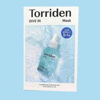Face Skin Care Tools TORRIDEN Dive-in Low Molecular Hyaluronic Acid Mask Sheet 27mL - 6 Mask Face Skin Care Tools