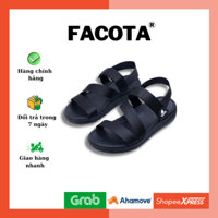 FACOTA Giày Dép Sandal Nam, Nữ Đen Full Mang Đi Chơi Đi Học HA01