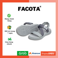 FACOTA Giày Dép Sandal Nam, Nữ Xám Phối Mang Đi Chơi Đi Học NN09