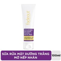 Fadeout Sữa Rửa Mặt Fadeout Dưỡng Trắng Da Mờ Nếp Nhăn Anti-wrinkle Whitening Foaming Facial Wash 100ml