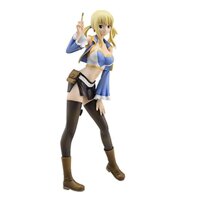 Fairy Tail Etherious Natsu Dragneel and Lucy Heartfilia Nendoroid PVC Action Figure (White)