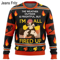 Fairy Tail Natsu bắn áo len Giáng sinh xấu xí