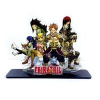 Fairy Tail union Group Natsu Lucy Erza Grey Wendy Laxus Happy acrylic đứng hoa văn trang trí bàn đồ chơi