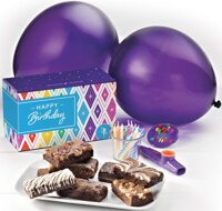 Fairytale Brownies Birthday Treasure Surprise Gourmet Chocolate Food Gift Basket - 3 Inch x 1.5 Inch Snack-Size Brownies - 13 Pieces - Item HB273