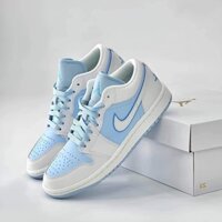[FAKE ĐỀN X10] GIÀY AIR JORDAN 1 LOW "ICE BLUE"