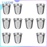 Fakeme 10 Miếng Cốc Lễ Đạo Cụ Đánh Bóng Thép Không Gỉ Wicca Cốc Thủ Công Cốc Nghi Lễ Cho Bạn Bè Gia Đình