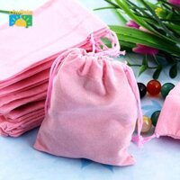 Fakeme 50 Cái Hình Chữ Nhật Dây Rút Ủng Hộ Đám Cưới / Túi Quà Tặng Trang Sức Bao 5x7cm