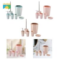 Fakeme 6 Cái Bộ Phụ Kiện Kem Dưỡng Da Mặt Bàn Trang Trí Bàn Chải Vệ Sinh Giá Đỡ Bàn Chải Đánh Răng Cho Khách Sạn Nhà