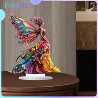 Fakeme Acrylic Bướm Cổ Tích Trang Trí DIY Có Đế Cho Nhà Góc Trưng Bày Kệ