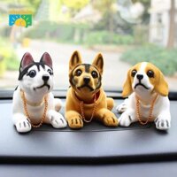 Fakeme Bobble Đầu Chó Lắc Đầu Chó gật đầu Hình Chó Con Cho Xe Ô Tô Nhà