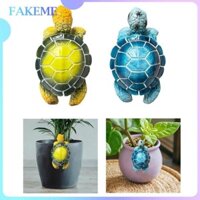 Fakeme Cây Nồi Móc Treo Tượng Hugger Tặng Trang Trí Nhựa Thủ Công Dễ Thương Người Trồng Rùa Biển Hình Cho Đường Hàng Rào