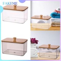 Fakeme Để Bàn Hộp Bảo Quản Qtip Dispenser Đa Năng Swab Giá Đỡ Người Tổ Chức Cho Bàn Cà Phê Phòng