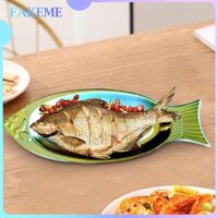 Fakeme Đĩa Cá Inox Khay Đựng Thực Phẩm Đa Năng Phục Vụ Đĩa Dày Không Thể Phá Vỡ Cho Khách Sạn Tập Hợp Tiệc BBQ Bữa Tối