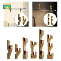 Fakeme Treo Tường Màn Hình Giá Treo Tre Đa Năng Móc Trang Trí Đứng Cho Cần Câu