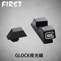 Falcon GLOCK Đồ Chơi Meow G17 Groc Dạ Quang Bằng Kim Loại Trang Trí Mặt Trước Và Sau