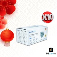 [FAMAPRO MAX - COMBO 10 HỘP] khẩu trang y tế cao cấp 4 lớp FAMAPRO MAX kháng khuẩn (40 cái / Hộp)