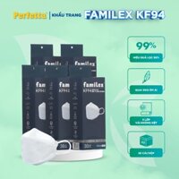 [Familex] - Combo 5 Hộp Khẩu Trang Y Tế Cao Cấp Phong Cách Hàn Quốc - Chính Hãng  KF94 Familex 3 Lớp (30cái/hộp)