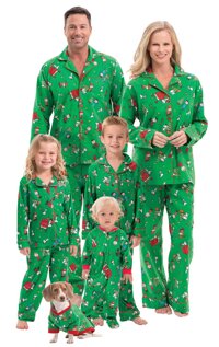 Family Christmas Pajamas Soft - Christmas Pajamas for Family, Green