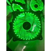 Fan case LED 12 cm Cao Cấp. Fan tản nhiệt. trang trí cho case máy tính, pc gaming - Xanh Lá