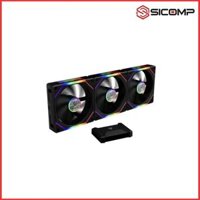 FAN CASE TẢN NHIỆT GAMDIAS AEOLUS P2-1203 (Màu đen/Led vô cực/nối không dây/pack3)