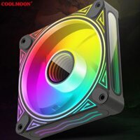 Fan Coolmoon F3 ARGB Led vô cực Black (Đen)