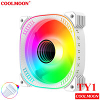 FAN COOLMOON TY1 RGB MÀU TRẮNG