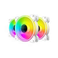 FAN COOLMOON WF1 XUYÊN TÂM LED RGB TRẮNG