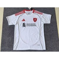 Fan Edition 2526 Áo thun thể thao ngắn tay màu trắng sân khách Liverpool
