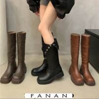 FANAN giày nữ boot nữ Thời trang Cá Tính Cho Nữ Đẹp mắt Linh hoạt Đế chống trơn trượt Đa dụng FMT23A0VZO 43Z231026