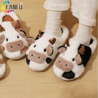 Fanfuzouzu 1 Đôi Bò Sang Trọng Dép Quấn Ngón Chân Giày Cotton Nhà Học Sinh