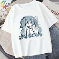 Fanfuzouzu Anime Hatsune Miku Áo thun hoạt hình thời trang bé gái