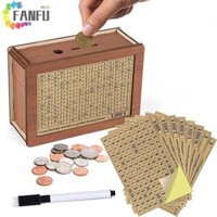 Fanfuzouzu Hộp Đựng Tiền Bằng Gỗ Sáng Tạo Quà Tặng Tốt Nhất Tiền Mặt