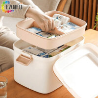 Fanfuzouzu Hộp Thuốc Đa Năng Di Động Gia Đình Khẩn Cấp Có Tay Cầm Dung Tích Lớn