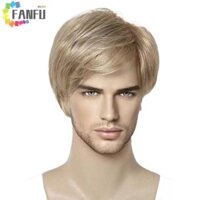 Fanfuzouzu Tóc Giả Ngắn Thẳng Lớp Hàng Ngày Nam