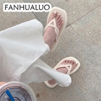 FANHUALUO dép sandal nữ dép bánh mì đế cao Đẹp mắt Đường may tỉ mỉ Lịch sự Đế chống trơn trượt FDL2451MBP 27Z240630