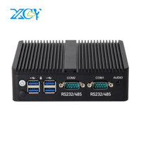 Fanless Mini PC 12th Gen Intel Celeron J6412 DDR4 M.2 SSD 2x GbE LAN RS232 RS485 Support WiFi 4G LTE Win  10/11 Linux