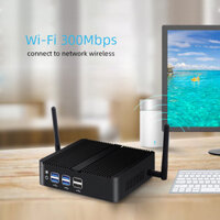 Fanless Mini PC HTPC Intel Core i7 4500U 8GB RAM 128GB SSD Win 10 Linux 300M Wi-Fi HDMI VGA Gigabit Ethernet Fanless IPC