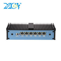 Fanless Mini PC Intel Core i5-6200U i3-6100U 6x Intel i211Gigabit Ethernet Mini-PCIE SIM Slot Win Linux OPNsense Pfsense