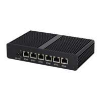 Fanless Mini PC Intel Pentium 4405U 6x Intel i211AT Gigabit Ethernet Support Win Linux Pfsense Proxmox