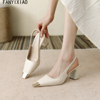 FANYIXIAO Giày Cao Gót GIÀY SANDAL nữ Thời Trang Độn đế Tiện dụng Đa dụng Đa năng FGL2430OZ5 47Z241117