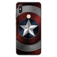 Fashion Design Captain America Phone Case cover for Xiaomi MI 8 / MI mix 2s / MI A1 / MI note 3 / MI max 2 / MI 5S / MI 8 SE Captain America Pattern Casing housing